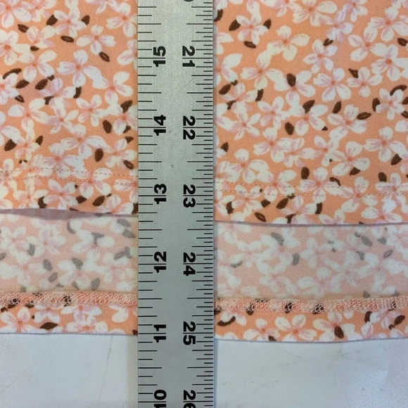 Walking On Sunshine Girl's Pale Orange Floral Elastic Waist Maxi Skirt SZ XL NWT - Picture 12 of 12